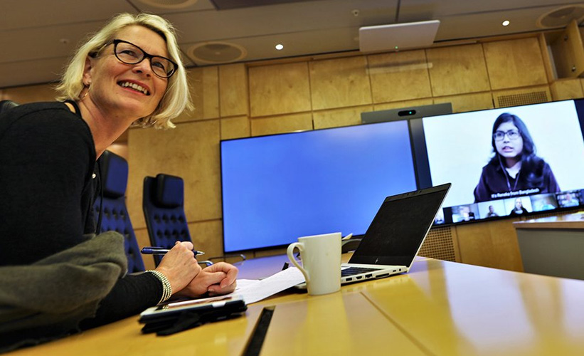 Cecilie Heuch during the meeting