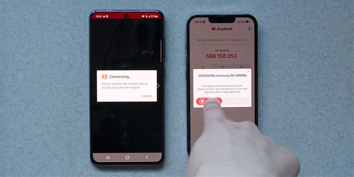 ASK YOU TO DOWNLOAD AN APP: As part of the scam, the criminals often ask you to download an app such as AnyDesk. If you do this, and give the criminals the access they need, they can see everything you do on your mobile – and in the worst case, take full control of it.