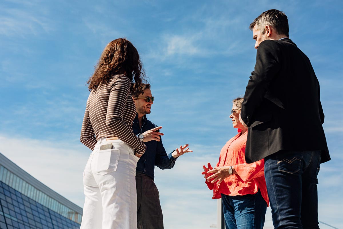 Woman looking at her phone