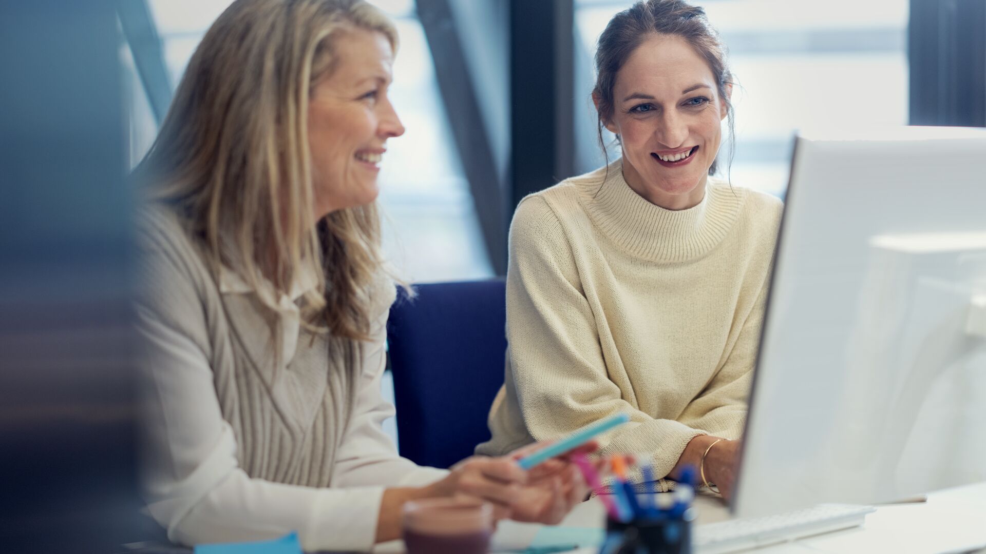 Two women at the office