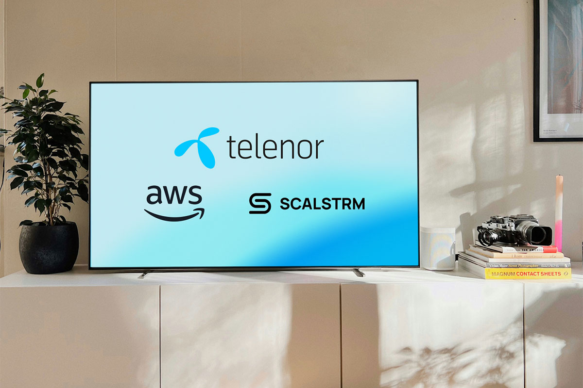 Telenor goes live with Nordic TV platform enabled by AWS and Scalstrm