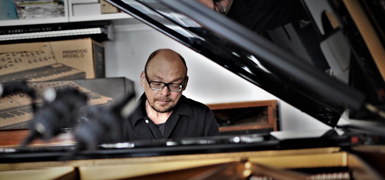 Bugge Wesseltoft sitting by the piano