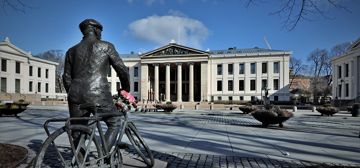 View of a empty Oslo city centre