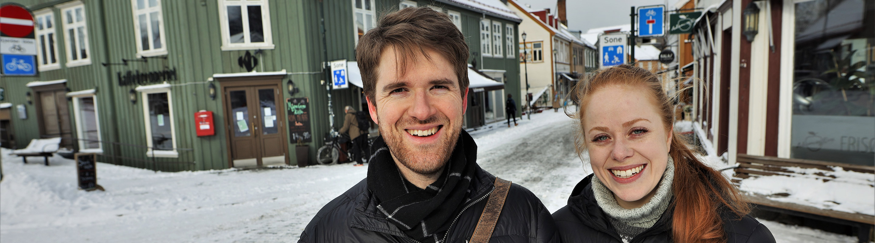 Andreas Hodneland and Marte Ingvild Stordahl in Trondheim, Norway