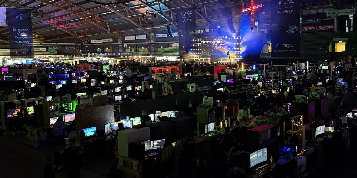 Counter Strike players from Telenor were present at The Gathering at Hamar during Easter