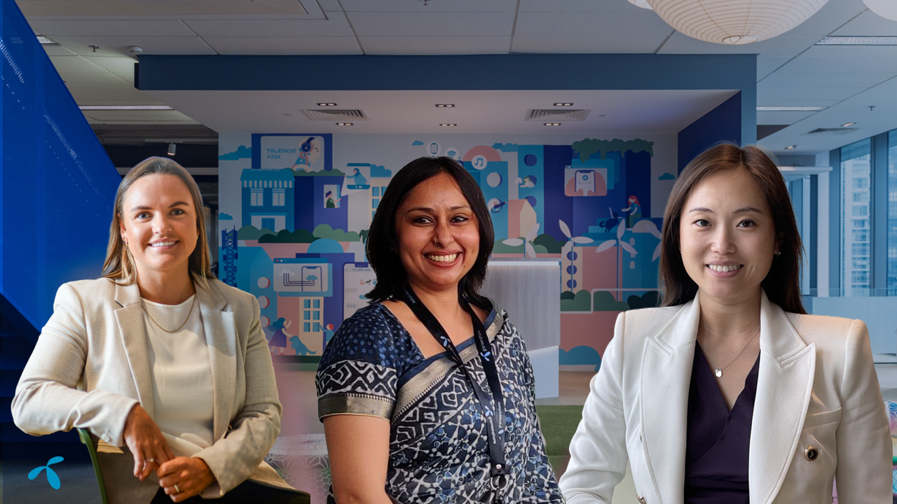 Three strong women paving the path at Telenor Asia