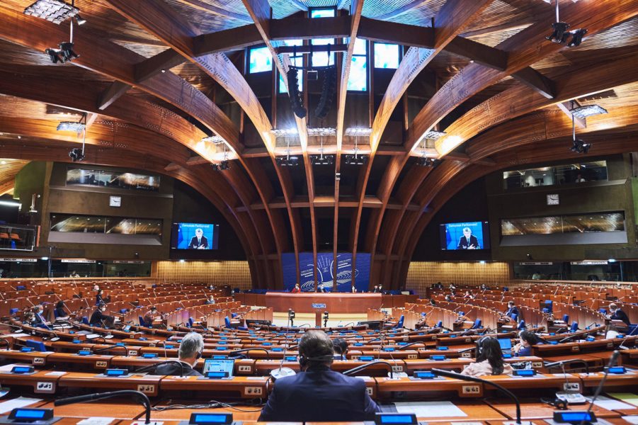 In 2006, the Council of Europe launched a Data Protection Day to be celebrated each year on 28 January. The purpose of the observance day is to raise awareness and promote privacy and data protection best practices. Here, from the Council of Europe’s spring plenary session 2021 (Photo: Candice Imbert/Council of Europe)