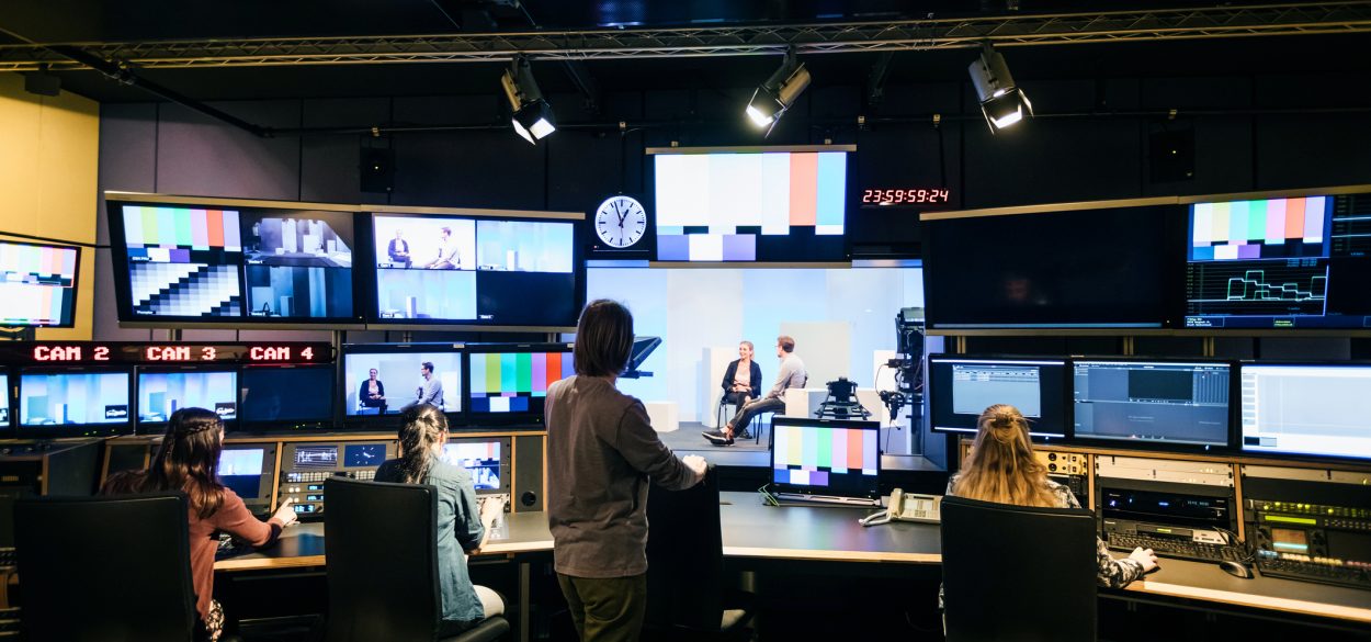Image from a broadcasting studio